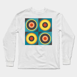 Happy colorful pattern with circles Long Sleeve T-Shirt